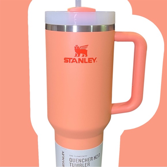 Stanley 40 oz. Quencher H2.0 FlowState Tumbler - Nectarine (Peachy) • NEW • - Picture 2 of 9